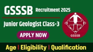 Junior Geologist Recruitment 2025